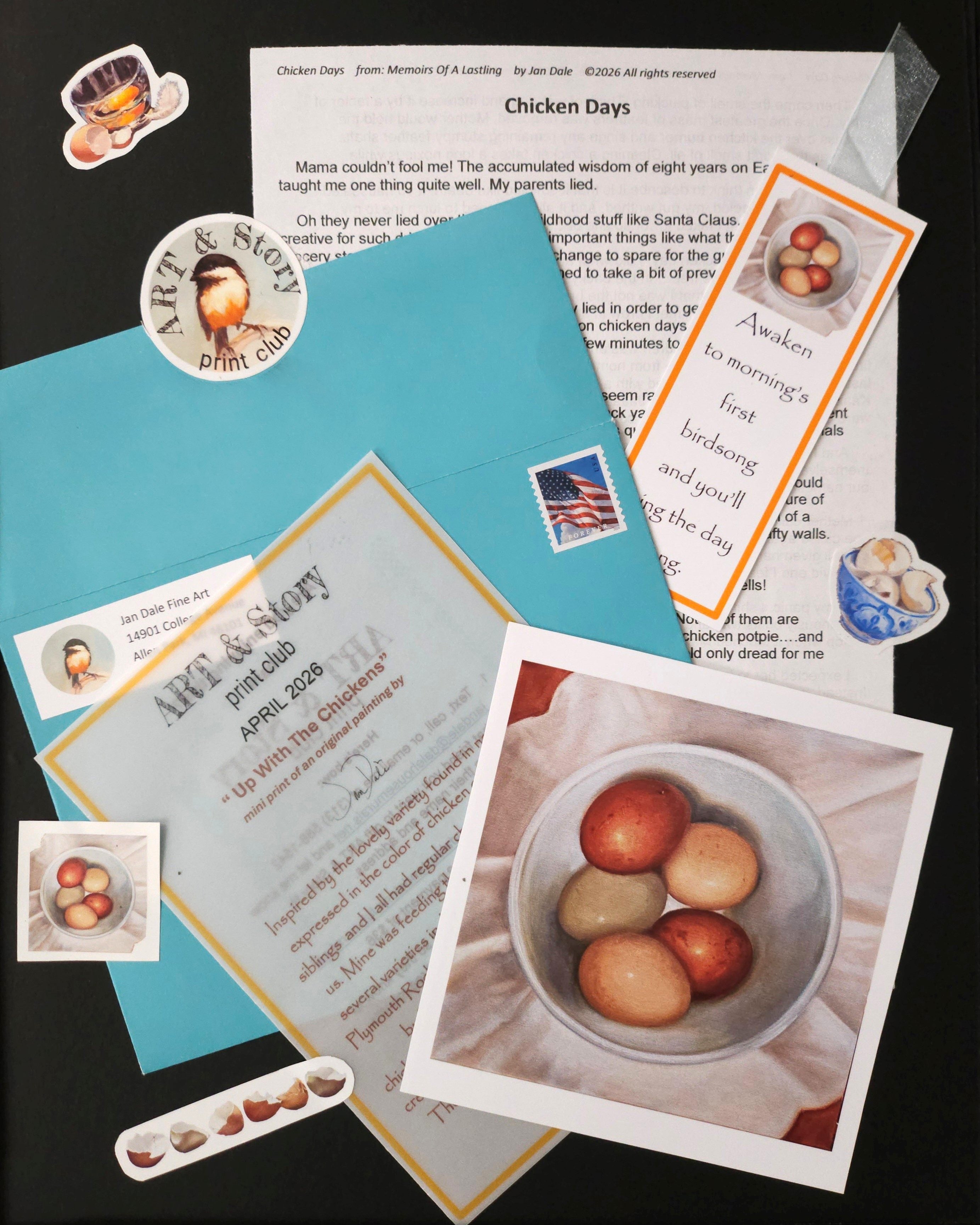 Art & Story Club — April 2026 Issue | "Chicken Days"