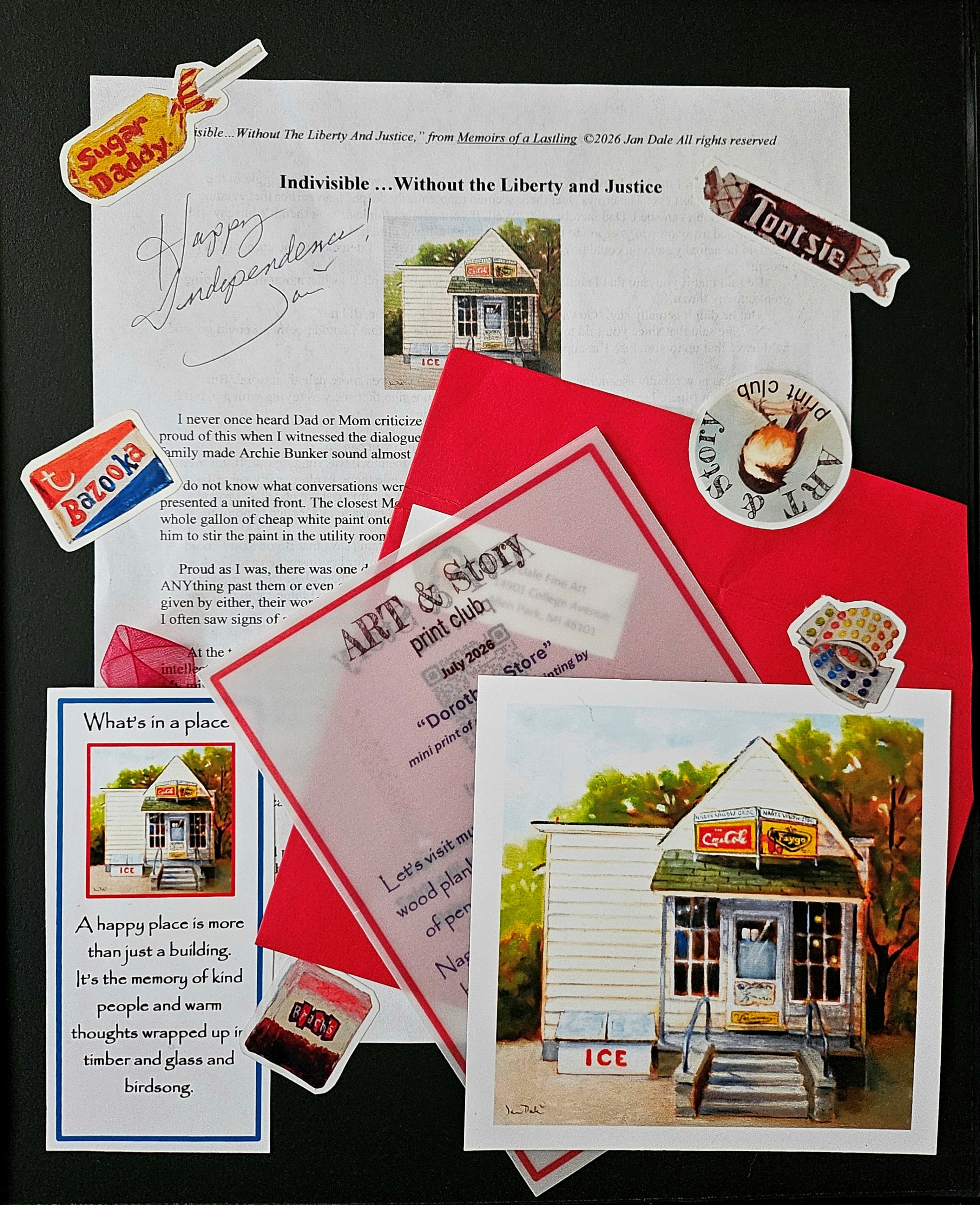 Art & Story Club — July 2026 Issue | "Indivisible...Without The Liberty And Justice"